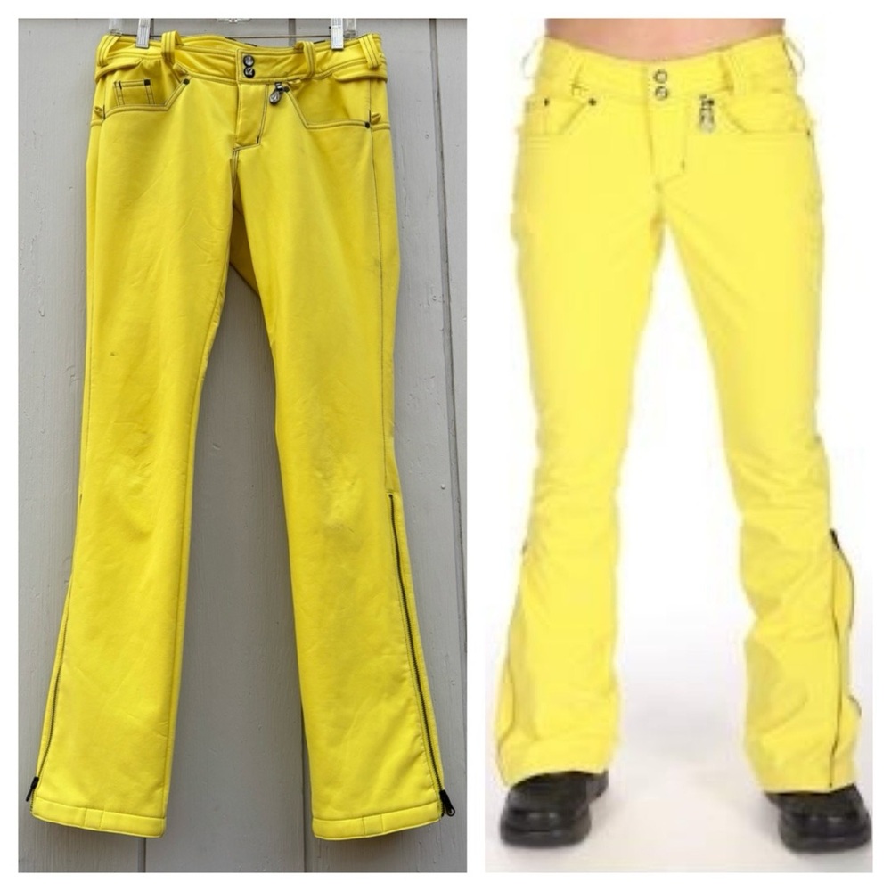 Rare Volcom Ari Snowboard Pants in Bright Yellow